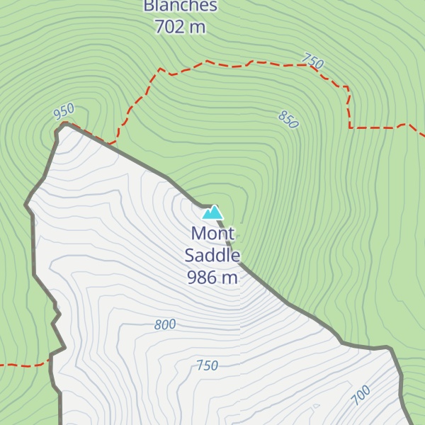 Map of Mont Saddle