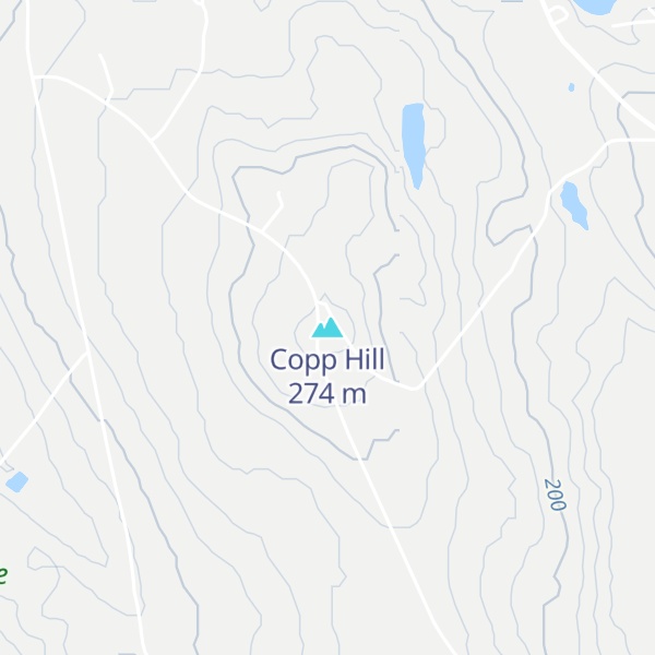 Map of Copp Hill