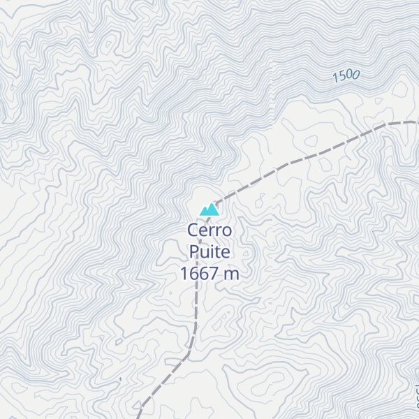 Map of Cerro Puite