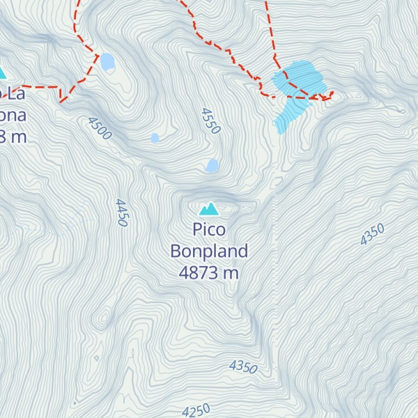 Map of Pico Bonpland