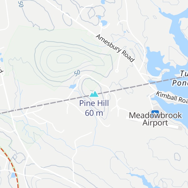 Map of Pine Hill