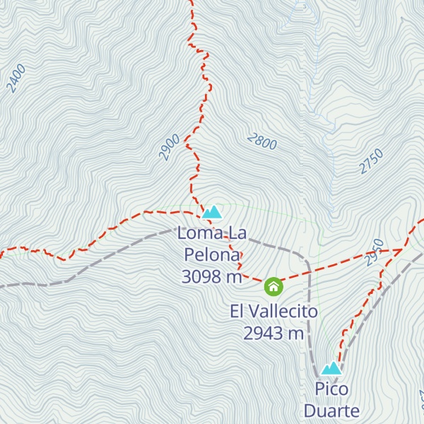 Map of Loma La Pelona