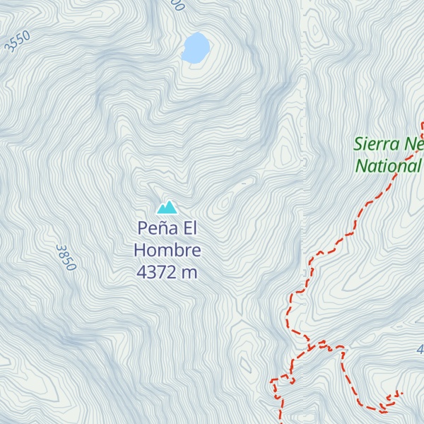Map of Pico del Oro