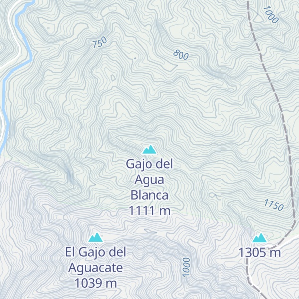 Map of Gajo del Agua Blanca