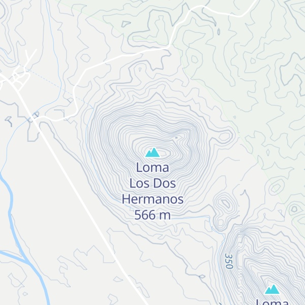 Map of Loma Los Dos Hermanos