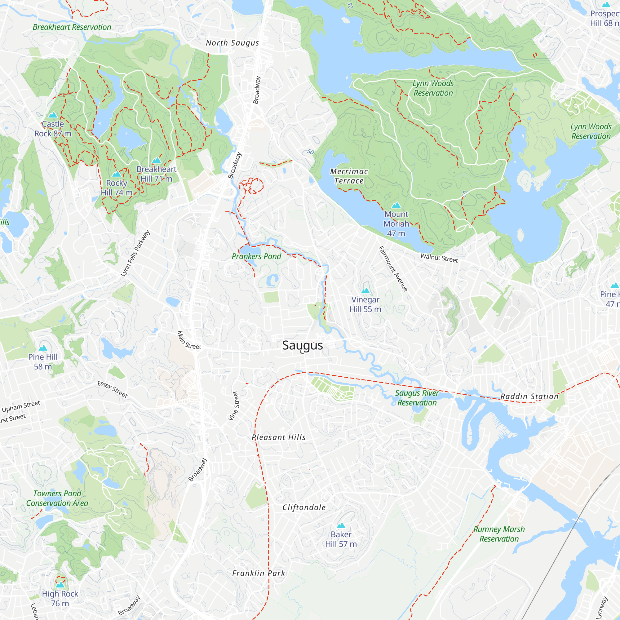 Saugus Iron Works Visitor Center map