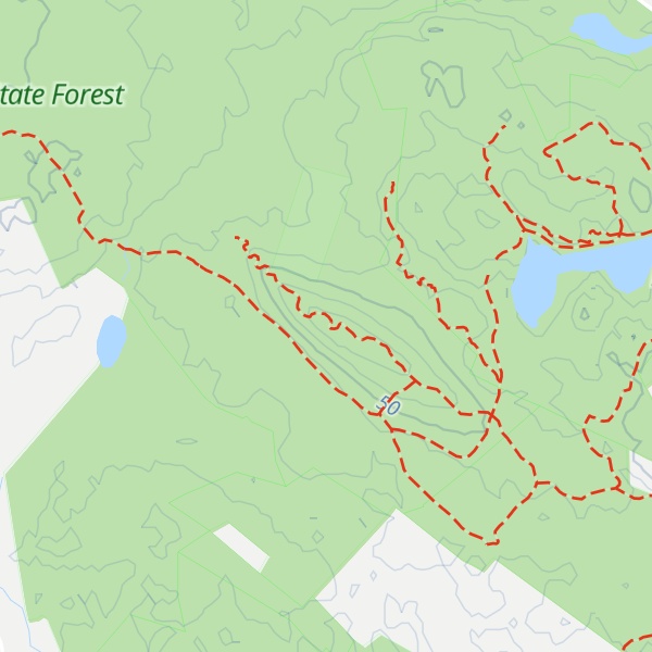 Map of Bald Hill