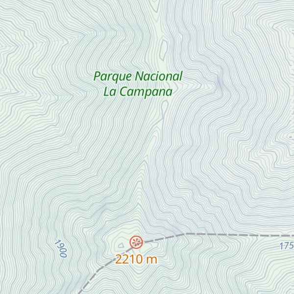 Map of Cerro del Roble