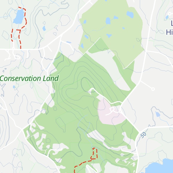 Map of Baldpate Hill
