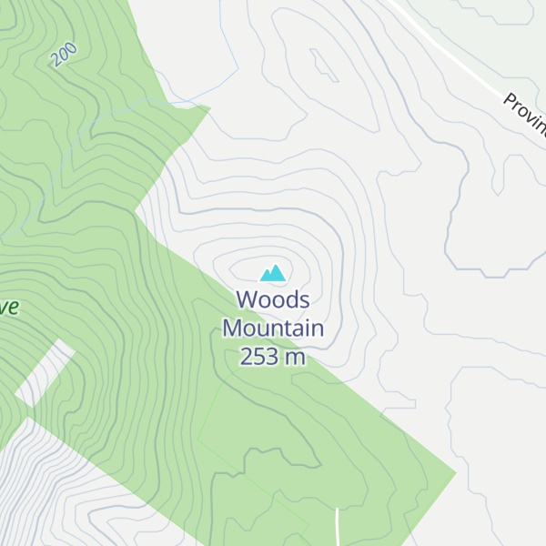 Map of Woods Mountain