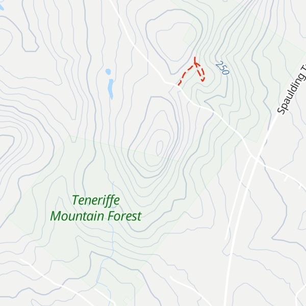 Map of Teneriffe Mountain