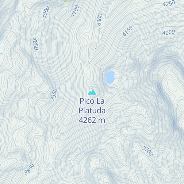 Map of Pico La Platuda