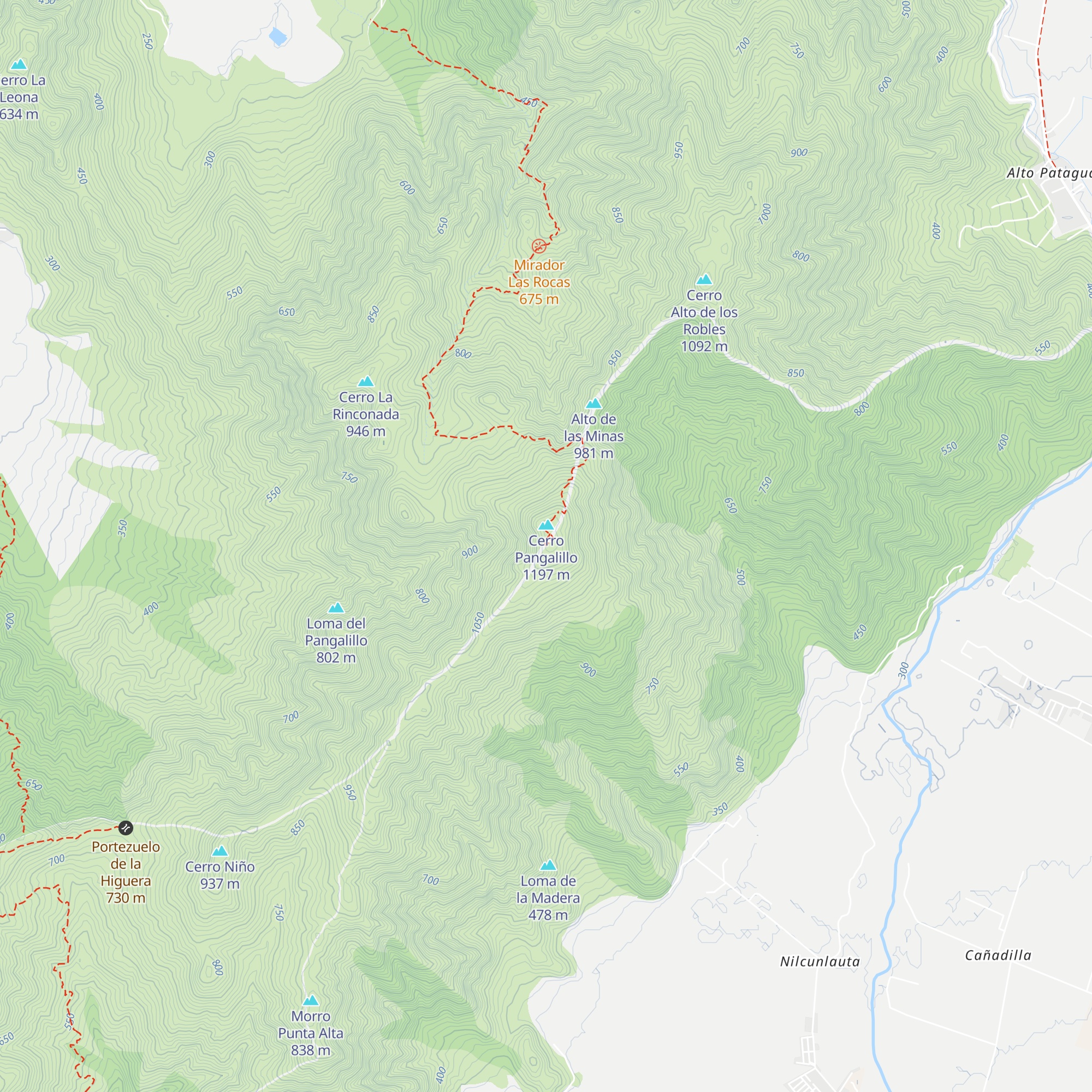 Refugio Conaf map