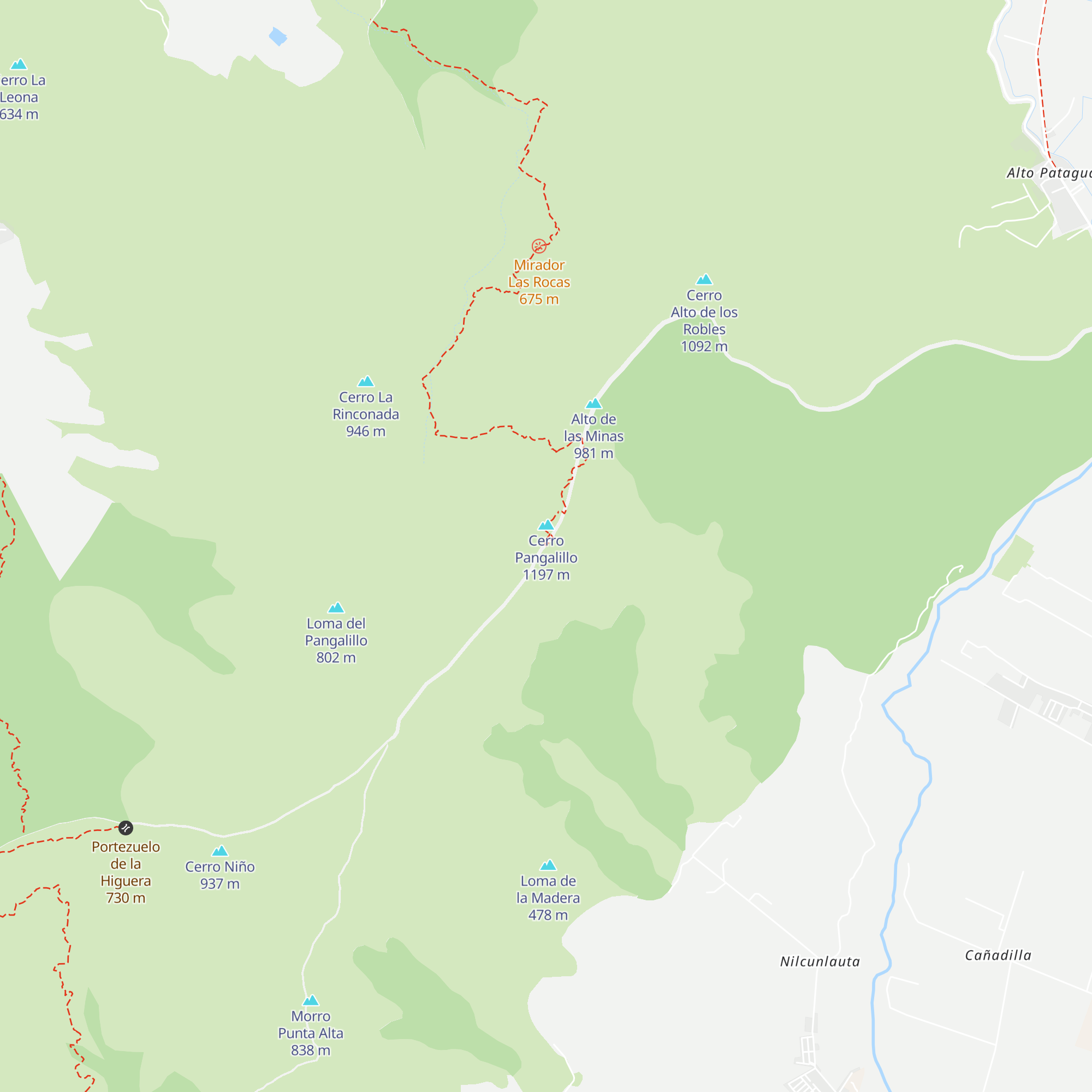 Refugio Conaf map
