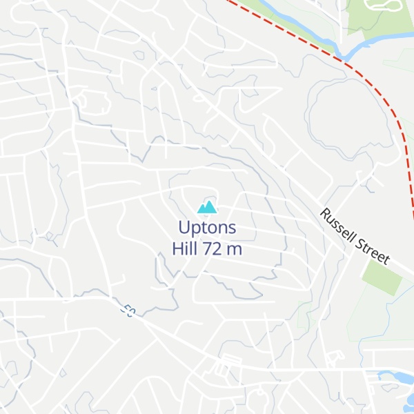 Map of Uptons Hill