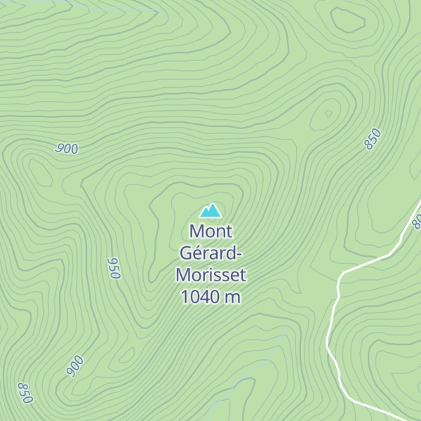 Map of Mont Gérard-Morisset