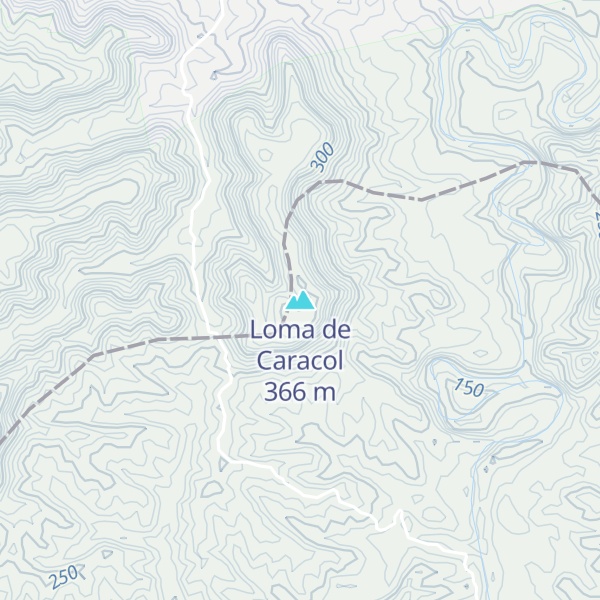 Map of Loma de Caracol