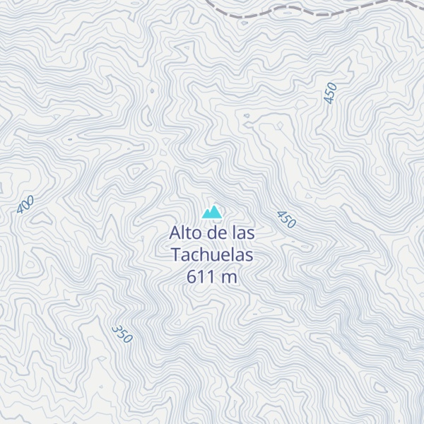 Map of Alto de las Tachuelas