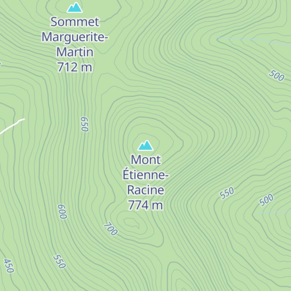 Map of Mont Étienne-Racine