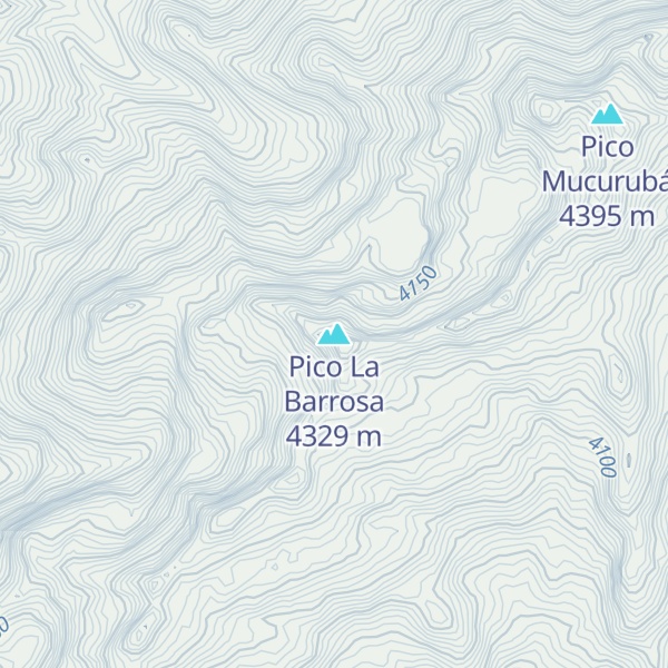 Map of Pico La Barrosa