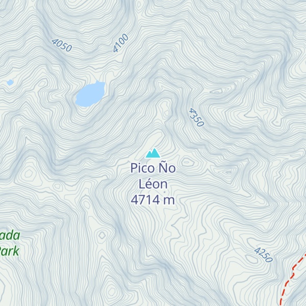 Map of Pico Ño Léon