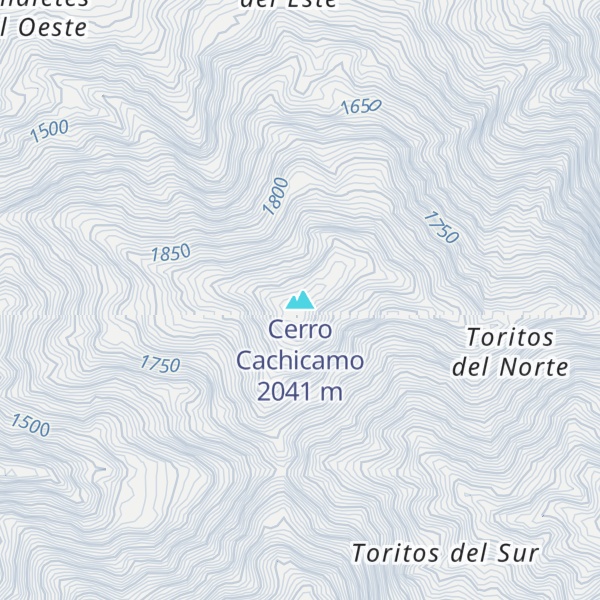 Map of Cerro Cachicamo
