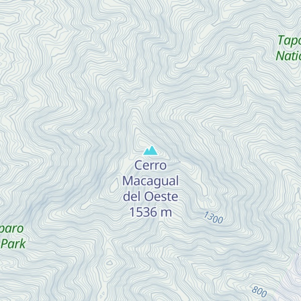 Map of Cerro Macagual del Oeste