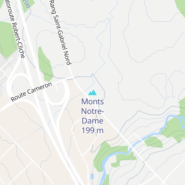Map of Monts Notre-Dame