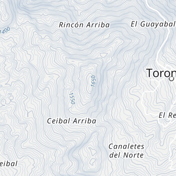 Map of Cerro El Ceibal