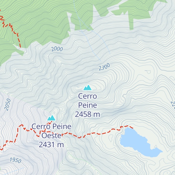 Map of Cerro Peine