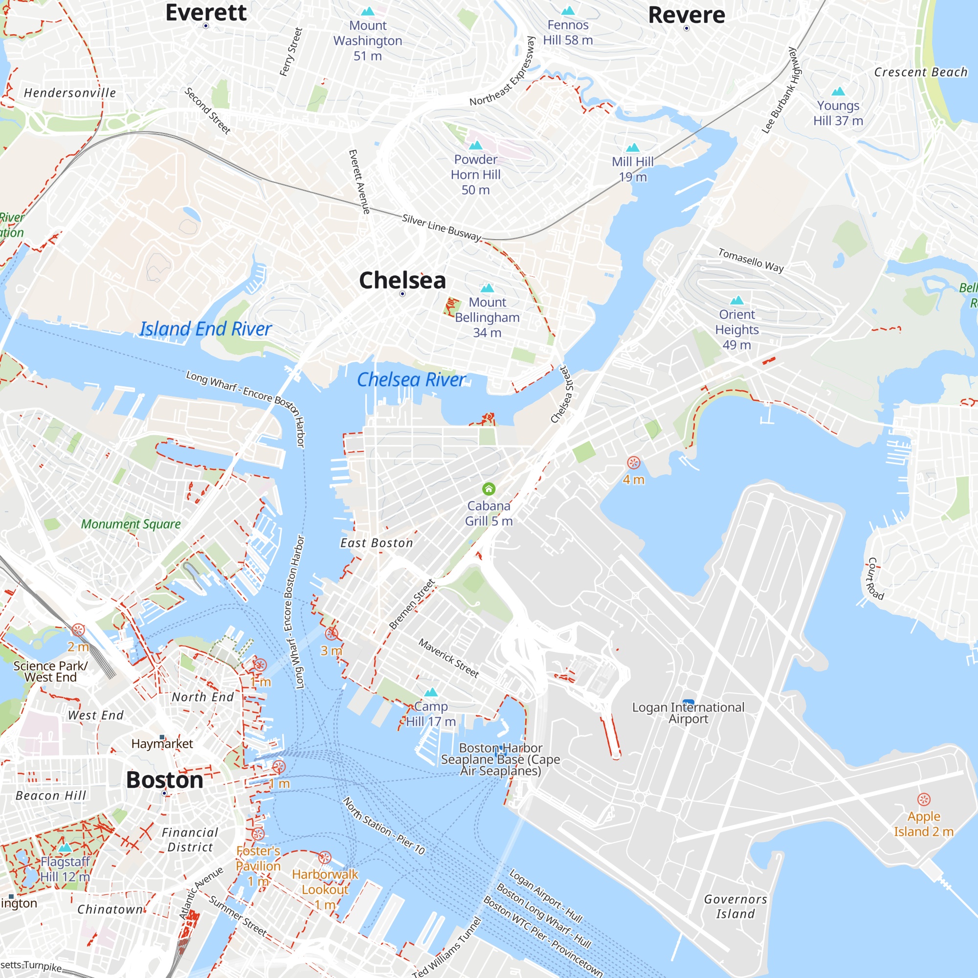 Cabana Grill map