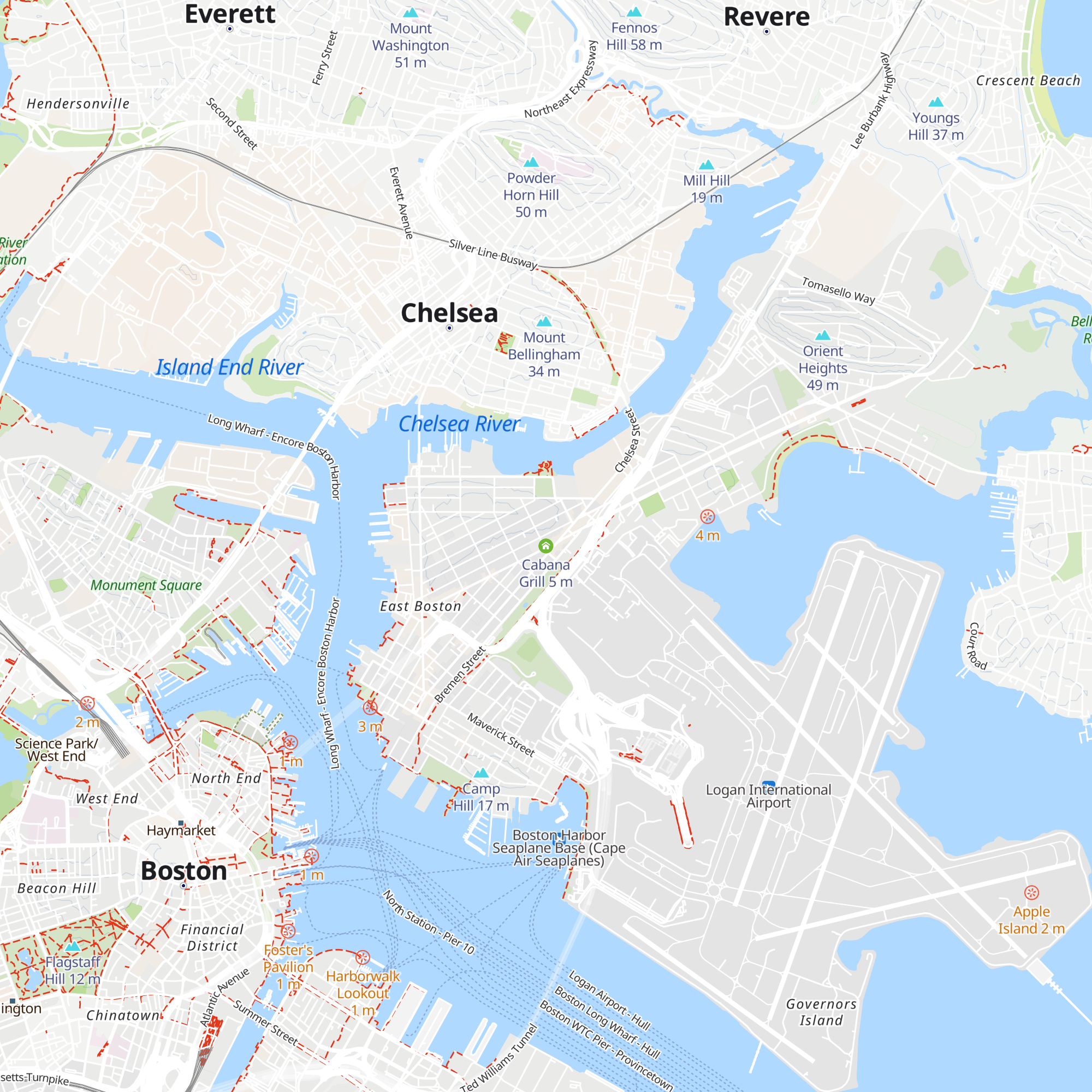 Cabana Grill map