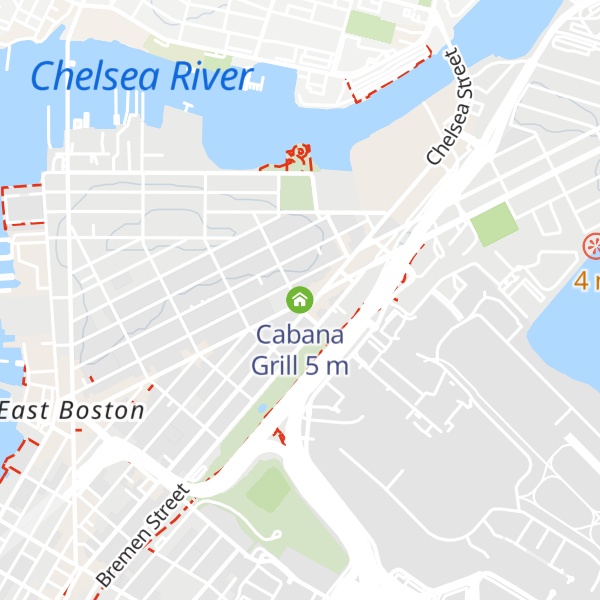 Map of Cabana Grill