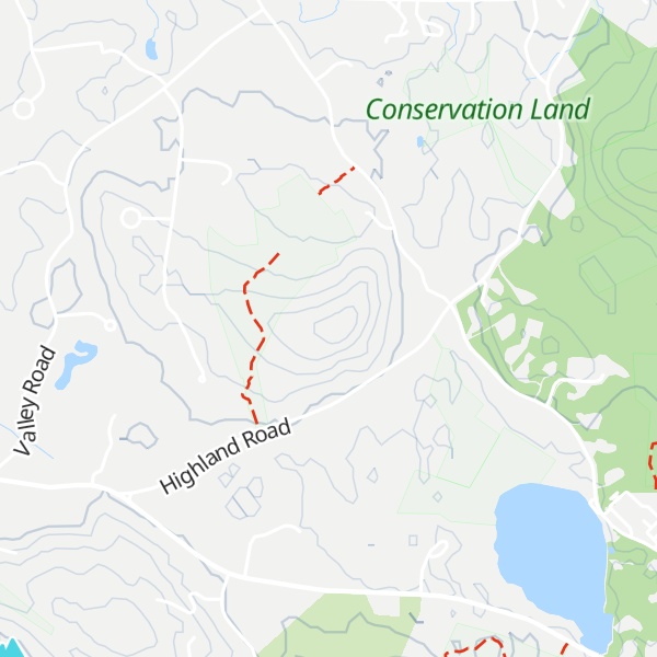 Map of Shaven Crown Hill