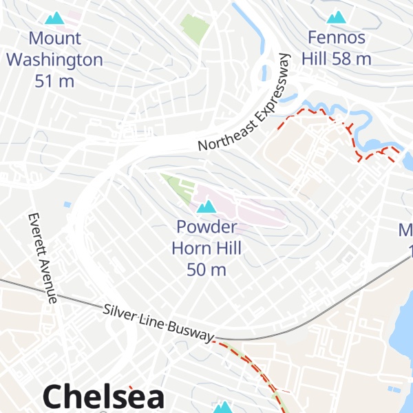 Map of Powder Horn Hill