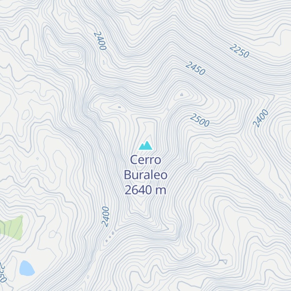 Map of Cerro Buraleo