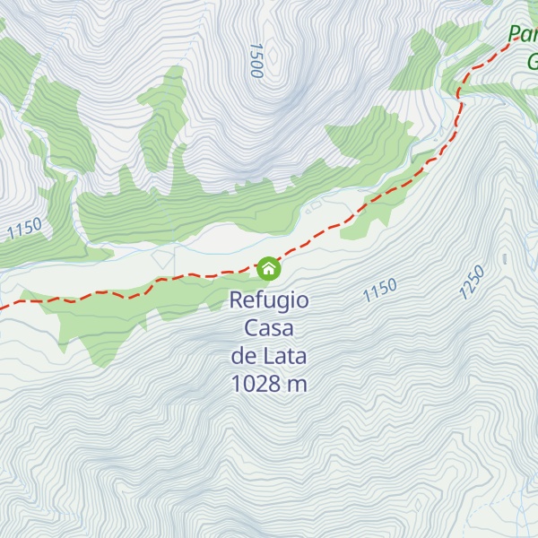 Map of Refugio Casa de Lata
