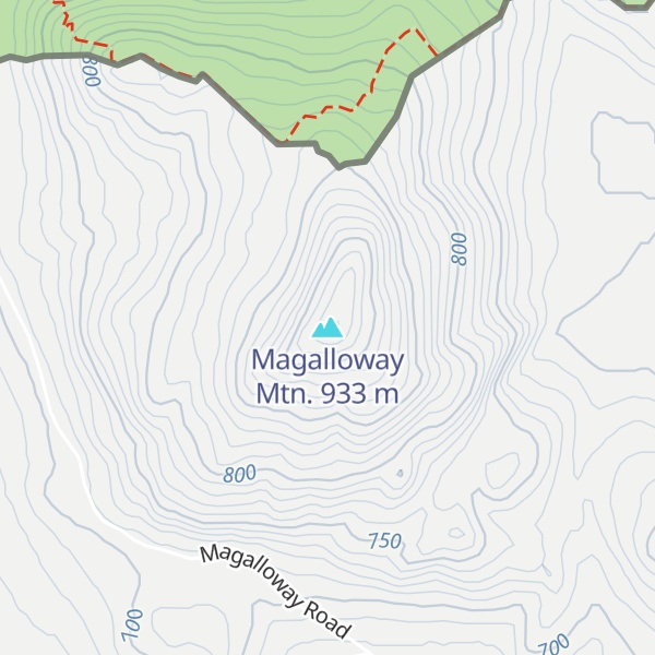 Map of Magalloway Mtn.