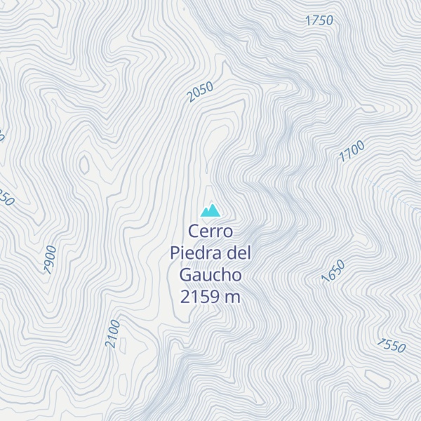 Map of Cerro Piedra del Gaucho
