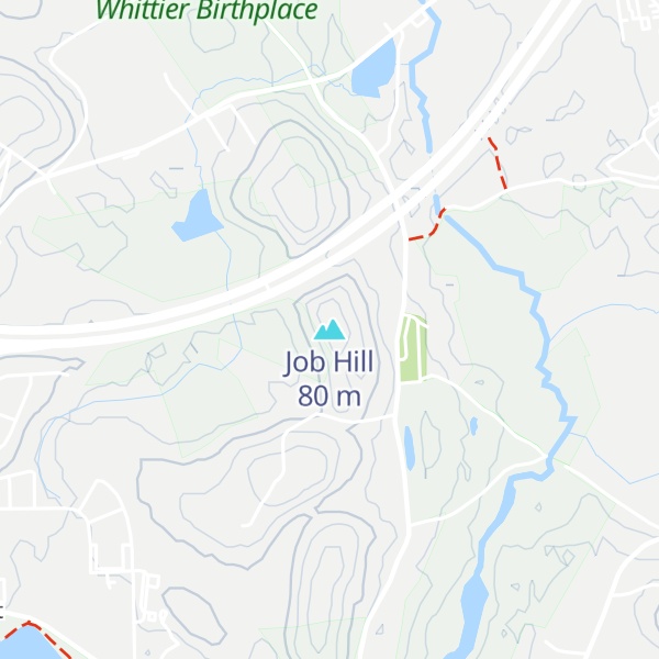 Map of Job Hill