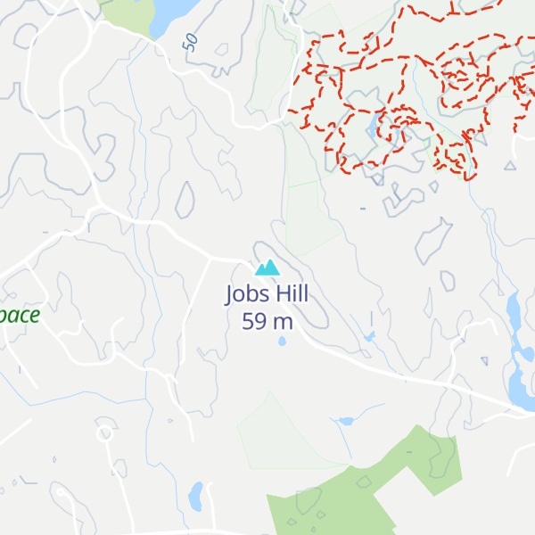 Map of Jobs Hill