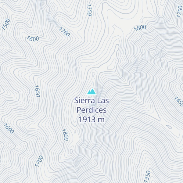 Map of Sierra Las Perdices