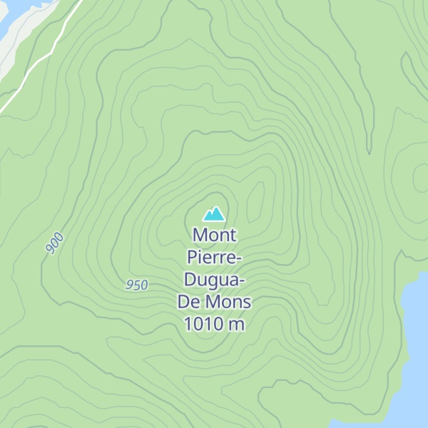 Map of Mont Pierre-Dugua-De Mons