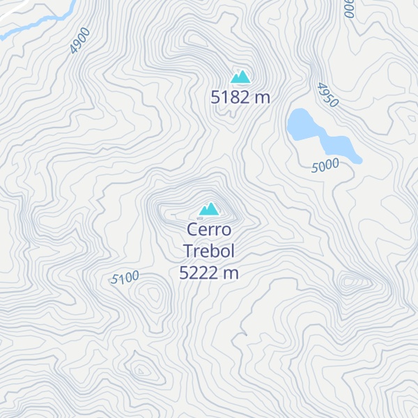 Map of Cerro Trebol