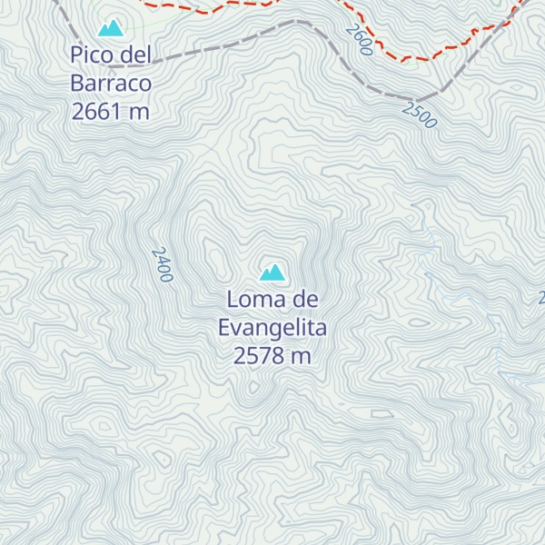 Map of Loma de Evangelita