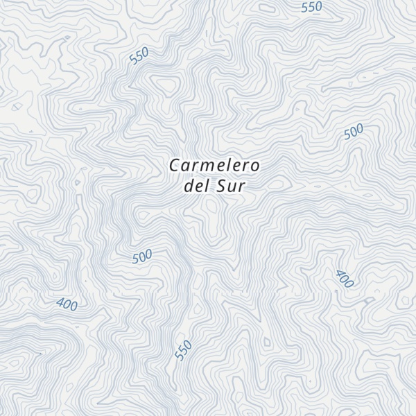 Map of Cerro Carmelero