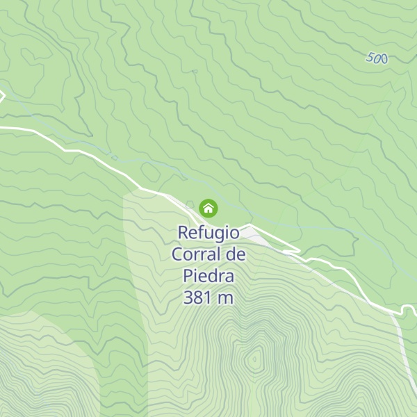Map of Refugio Corral de Piedra