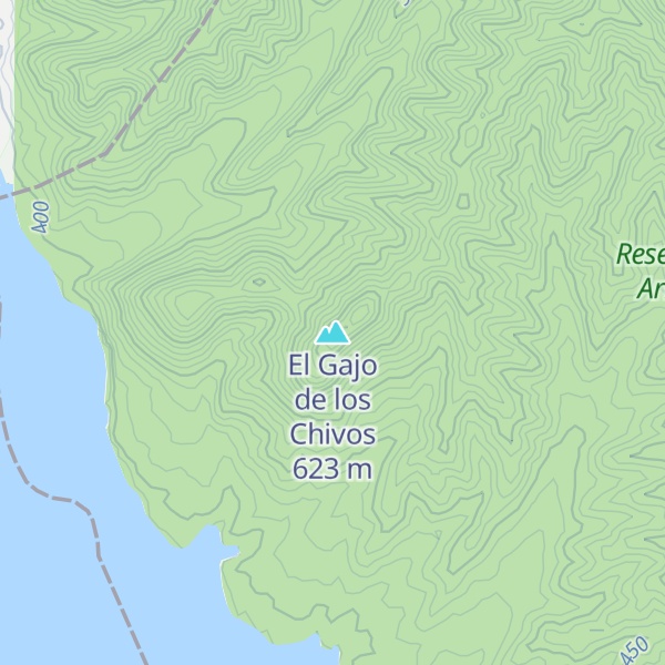 Map of El Gajo de los Chivos