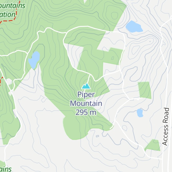 Map of Piper Mountain
