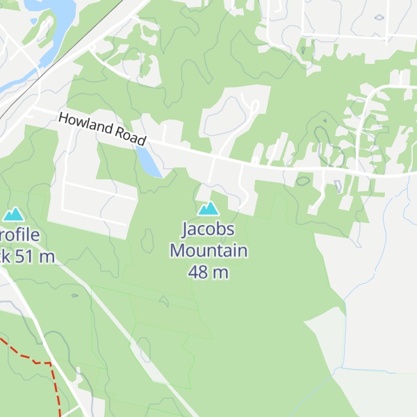 Map of Jacobs Mountain